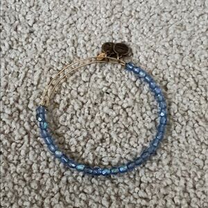 Blue Beaded Alex and Ani Bracelet